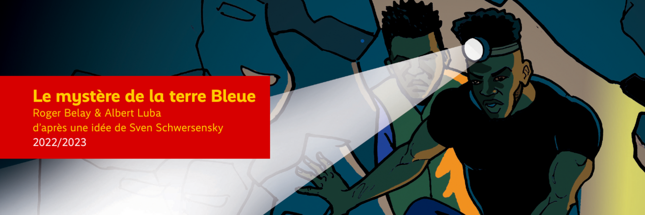 Das Titelbild der ersten Ausgabe von "Le mystère de la terre Bleue"