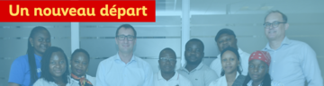 Equipe FES RDC avec Constantin Grund(Directeur entrant) et Monsieur Manuel Wollschläger (Directeur sortant)