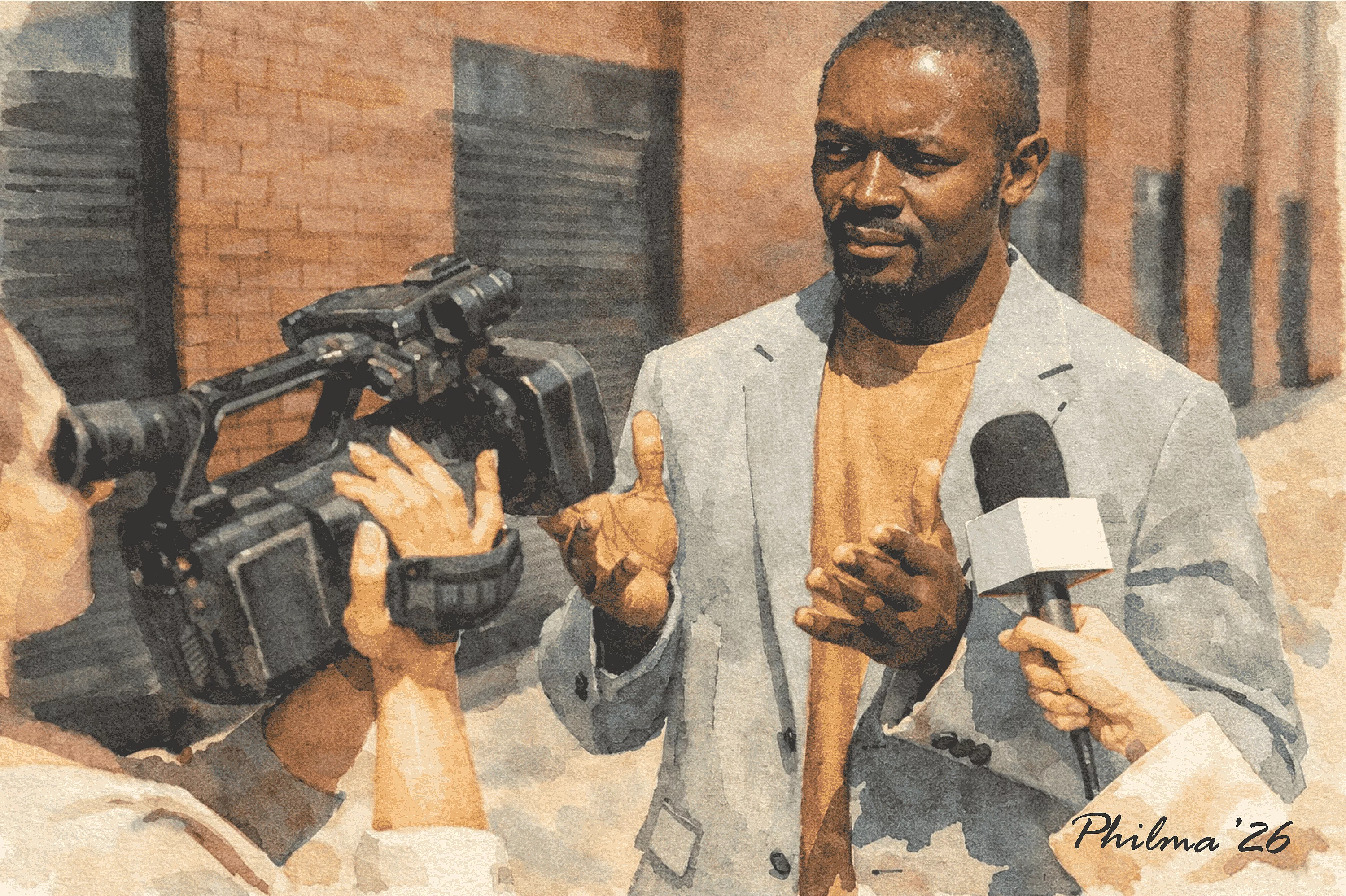 An illustration of an interview situation