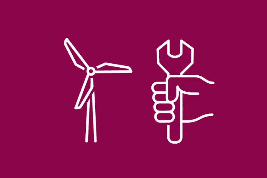 An icon image on just transition