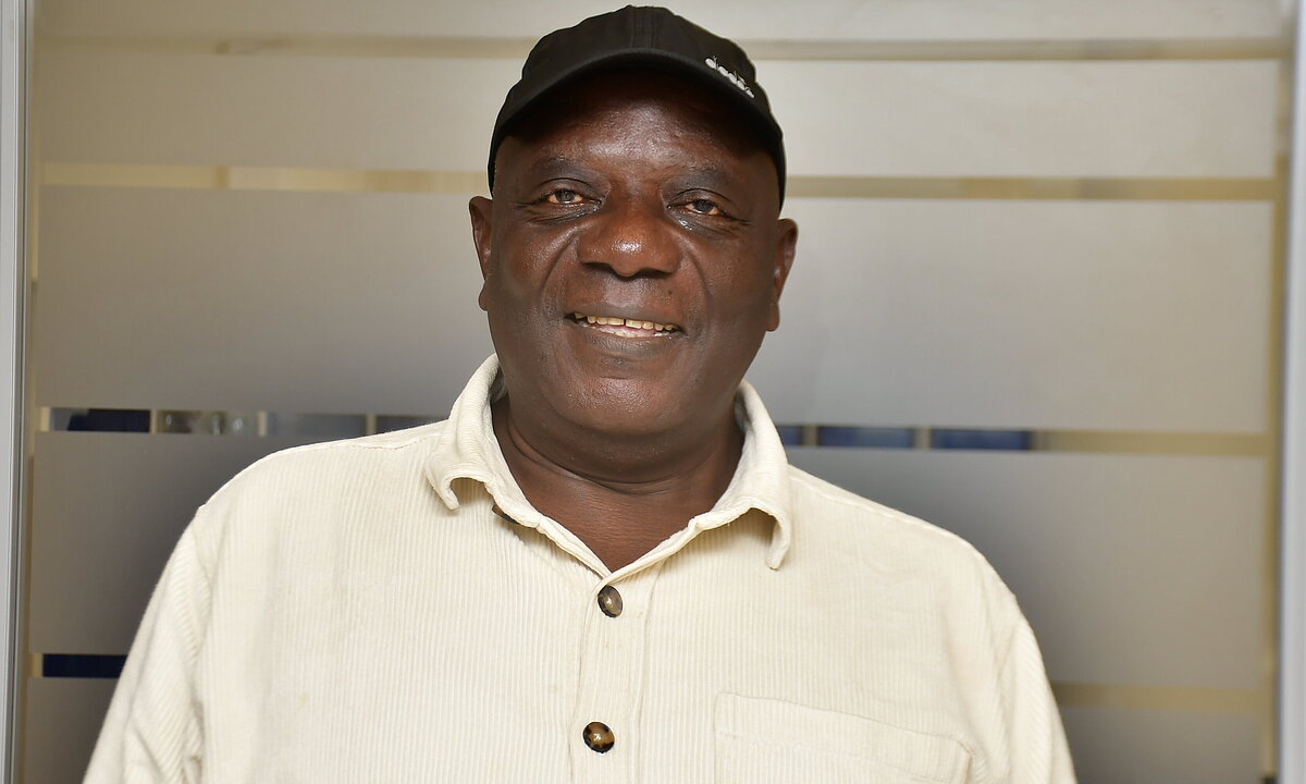 Monsieur Didier Okonda dans les locaux de la Fondation Friedrich Ebert RDCdu Syndicat TUMEC