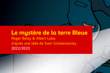 Das Titelbild der ersten Ausgabe von "Le mystère de la terre Bleue"