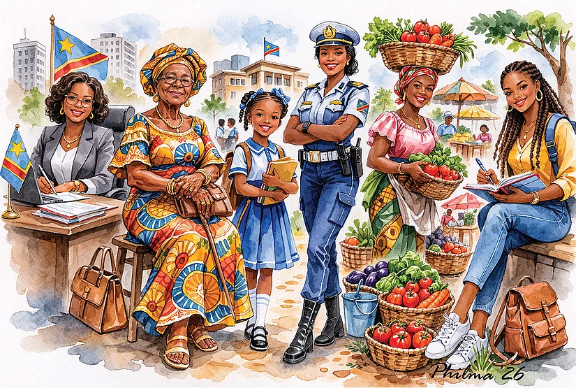 Une image qui symbolise la diversité de la femme congolaise d'aujourd'hui.