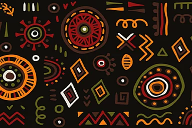 an image with African patterns
